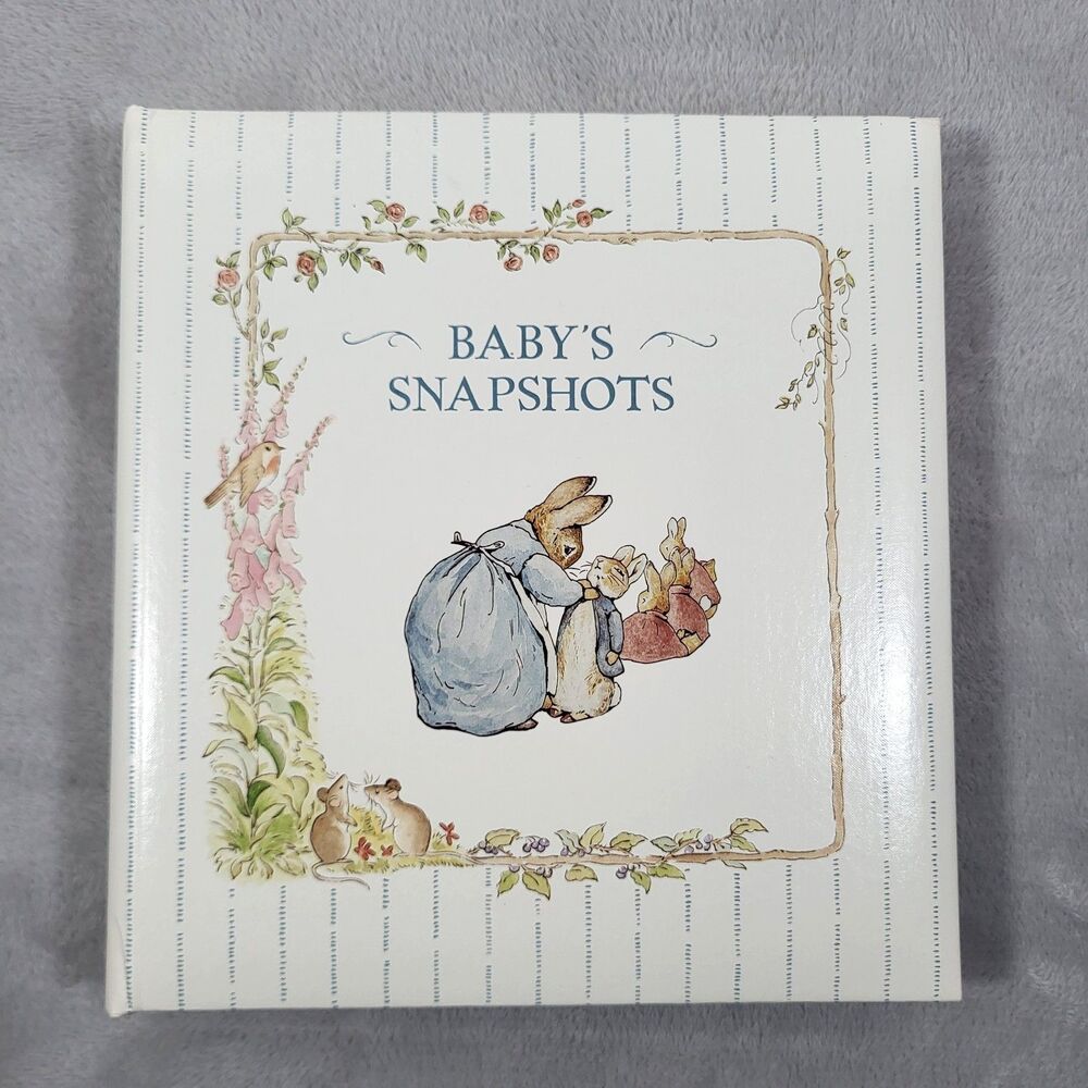 Vintage 1990 Beatrix Potter Babys Snapshots Photo Album Peter Rabbit CR Gibson